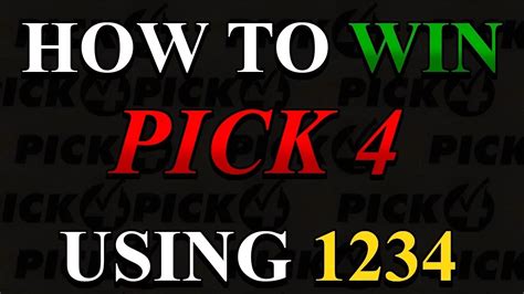 how to win pick 4.